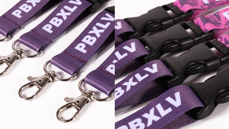 Breakaway buckle and safe attachment hardware for event lanyards in crowded venues