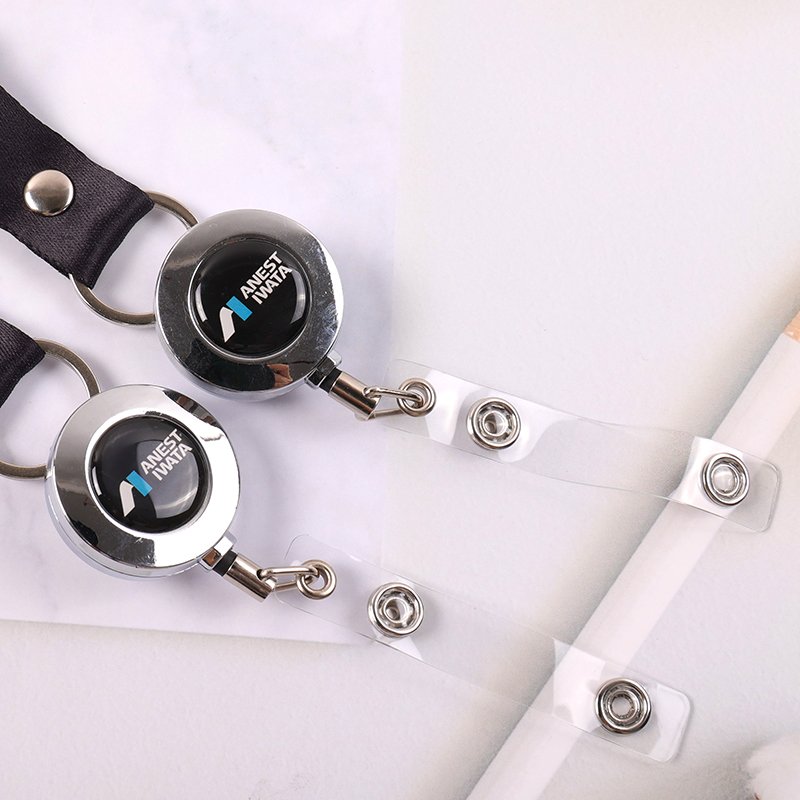 Retractable Badge Reel Lanyard | Heat Transfer Logo Polyester Lanyard