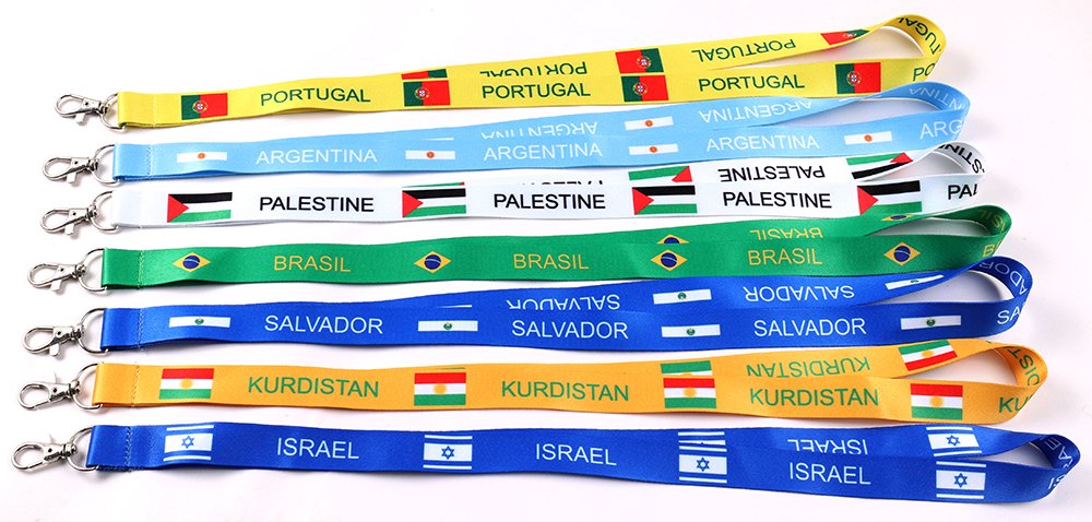 Full-color sublimation printed lanyard demonstrating gradients, fine details, complex logos and edge-to-edge artwork that are difficult to reproduce with traditional spot-color printing.