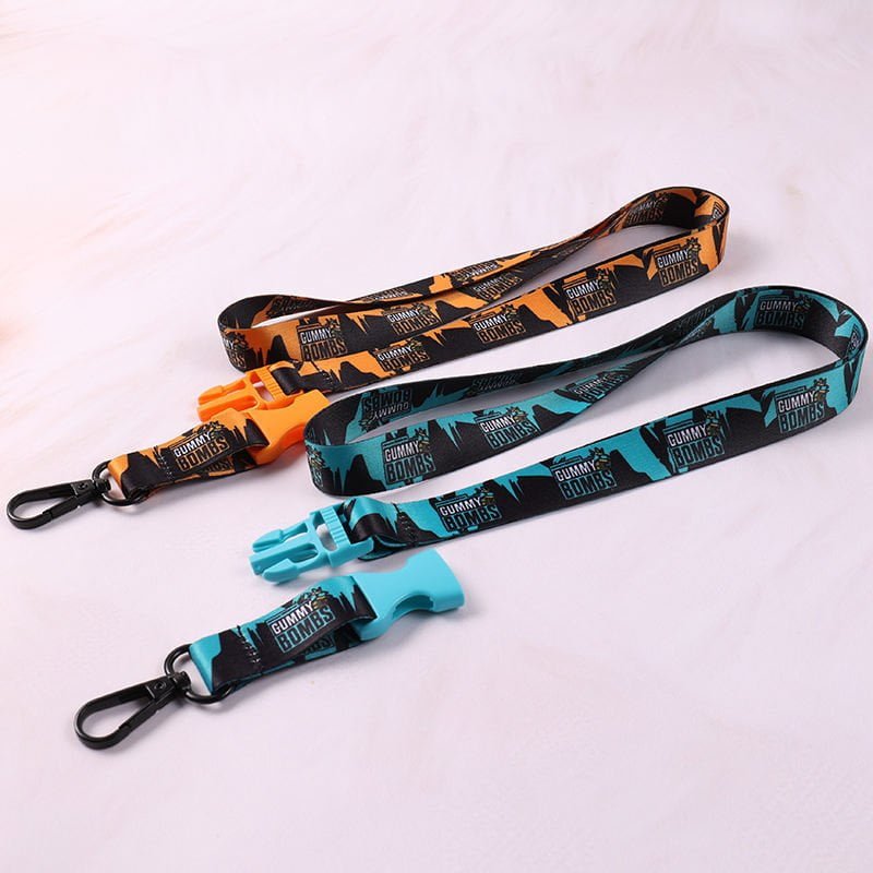 Custom Color Buckle Lanyard | Heat Transfer Printed Lanyard