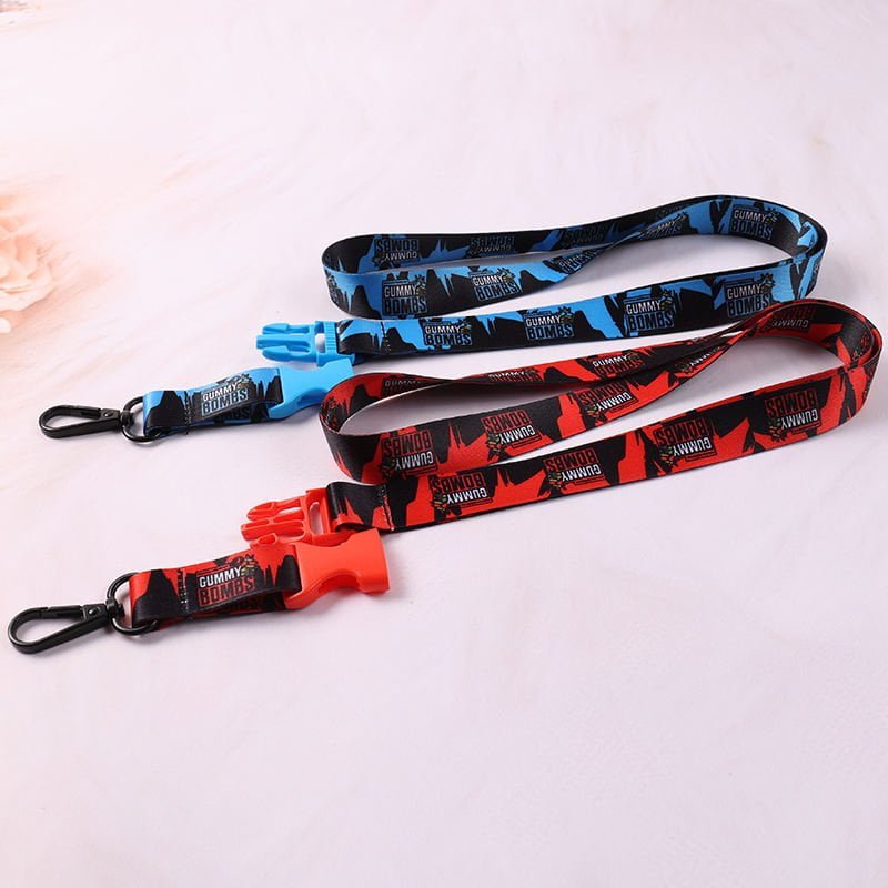 Custom Color Buckle Lanyard | Heat Transfer Printed Lanyard