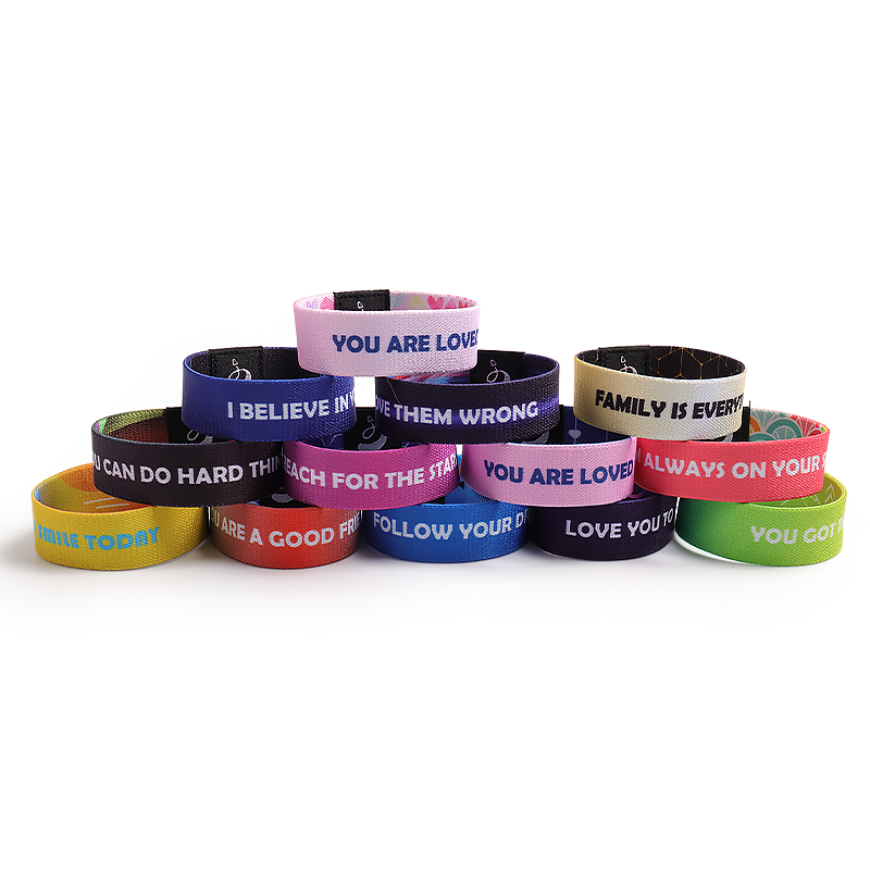 Custom Elastic Wristbands | Heat Transfer Printed Stretch Wristbands for Events