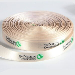 Polyester strap webbing with custom logo printing, wear-resistant webbing for bags and accessories