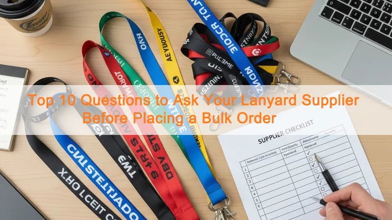 Checklist for choosing a reliable bulk custom lanyard supplier