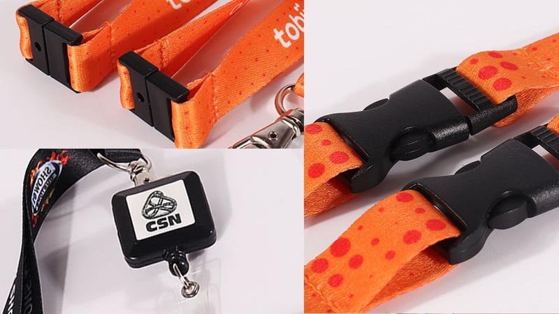 Comparison of breakaway lanyard, detachable buckle lanyard, and retractable badge reel for choosing the right lanyard