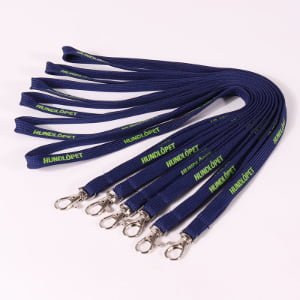 Stretchable tube lanyard with custom logo printing, comfortable retractable design for access cards and staff credentials
