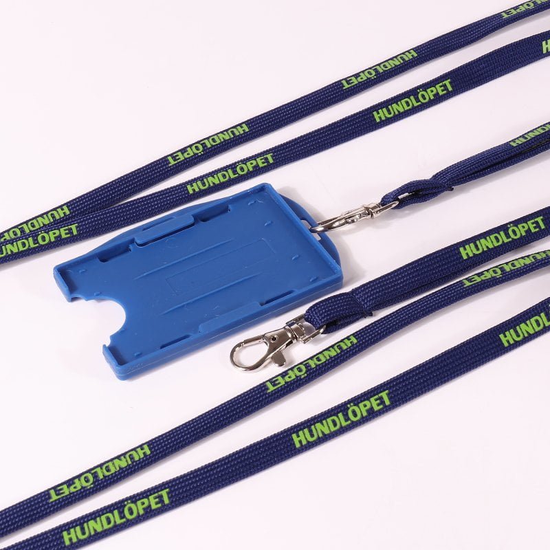 Stretchable tube lanyard with custom logo printing, comfortable retractable design for access cards and staff credentials