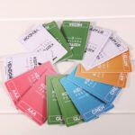 Custom PVC event badge cards with printed logo and clear text, durable PVC material with lanyards