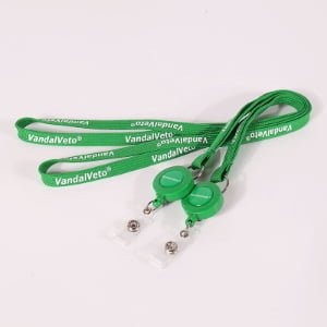 Stretchable tube lanyard with custom logo printing, comfortable retractable design for access cards and staff credentials