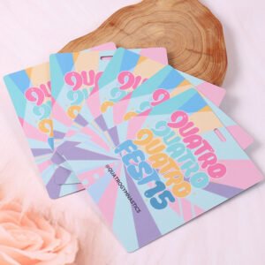 Event lanyard badge set with custom printed PVC cards, vivid colors and clear information display