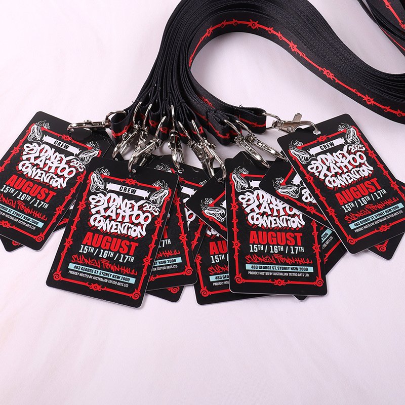 Punched PVC Card | Round Hole Badge Card | Custom Logo & Text Printing