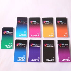 Custom heat transfer lanyard and card holder set for conferences, polyester lanyard with vivid full-color branding MOQ 100pcs