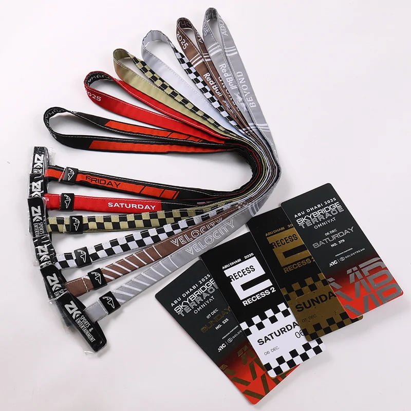 Embroidered Badge Holder Set