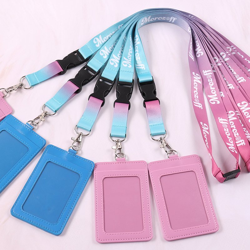 Lanyard Leather Holder Set