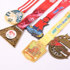 Screen printed polyester medal ribbons for award ceremonies and sports events