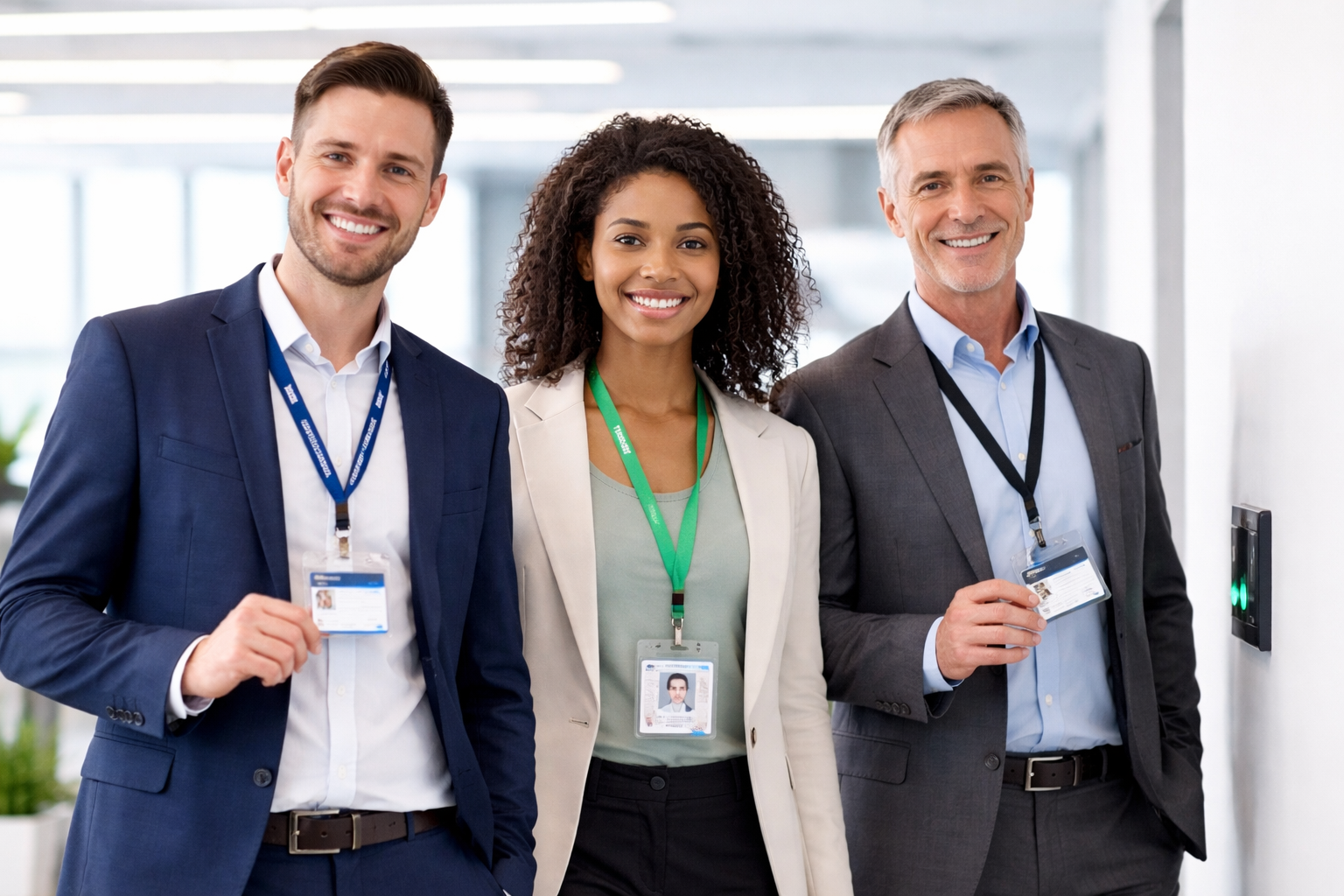 Corporate employee badges and office ID lanyards