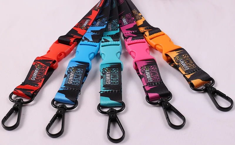 custom color plastic buckles and accessories for branded lanyards