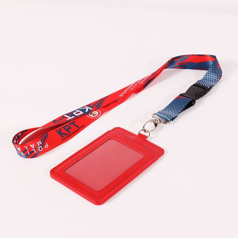 Bulk heat transfer printed lanyards with plastic buckle, full color branding for conferences, schools and promotions
