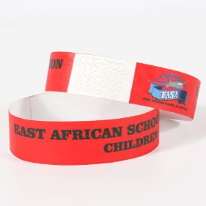 Tyvek wristbands with custom logo and scannable QR codes for festivals and concerts