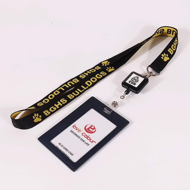 Embroidered Badge Holder Set | Zinc Alloy Slider Laser Logo | PVC ID Cards