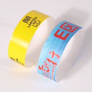 Printable Tyvek wristbands for exhibitions hotels and visitor management