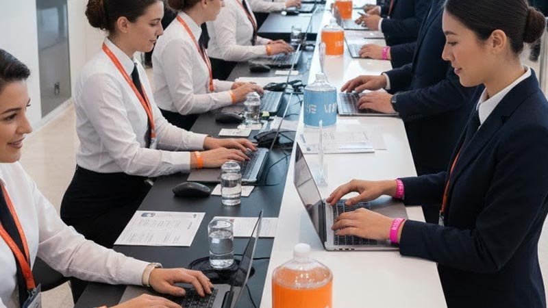 Branded wristbands for corporate events used for attendee identification and access control