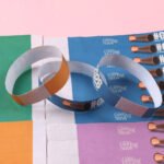 Custom Tyvek wristbands with QR codes barcodes and serial numbers