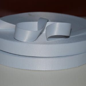 Premium white polyester satin ribbon roll for luxury gift wrapping and decoration