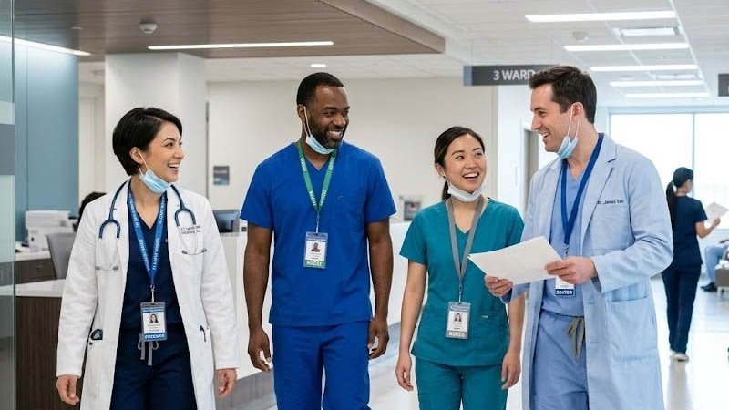 safe ID badge lanyards used in hospitals and healthcare facilities