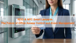 RFID and NFC smart lanyards for office access control and event management