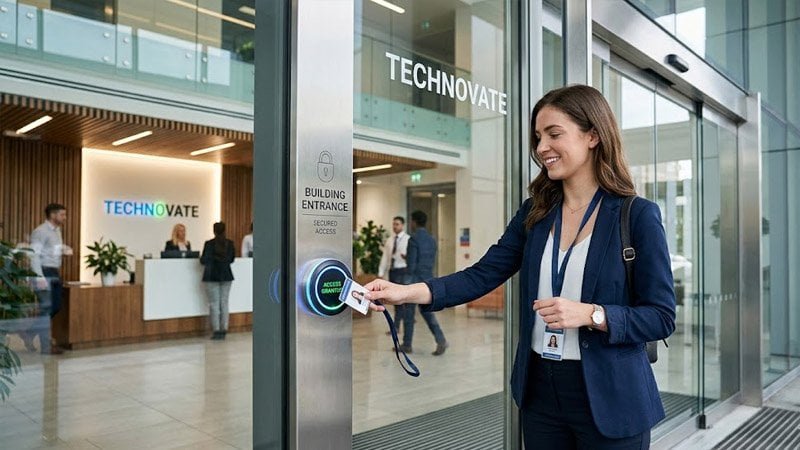 contactless access control using RFID smart lanyard