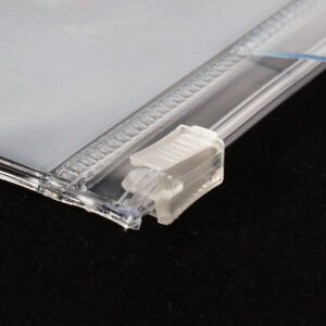 Clear flexible PVC badge holder for ID cards and passes