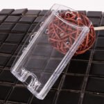 Custom hard plastic ID card holder made of clear PS material