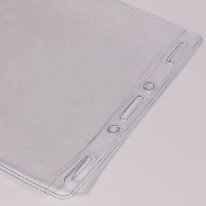 transparent pvc badge holder vertical style for event and exhibition use
