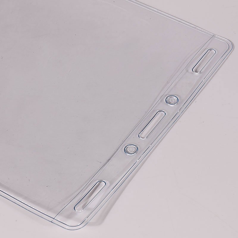 transparent pvc badge holder vertical style for event and exhibition use