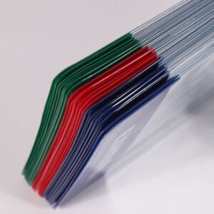 custom soft pvc card holder vertical id badge holder with logo panel