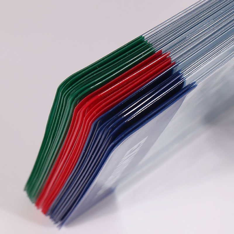 custom soft pvc card holder vertical id badge holder with logo panel