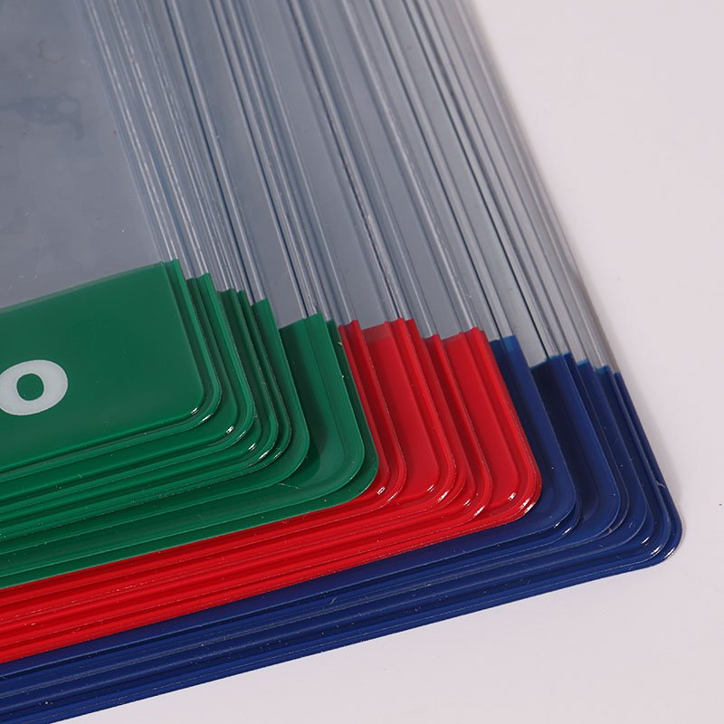 custom soft pvc card holder vertical id badge holder with logo panel