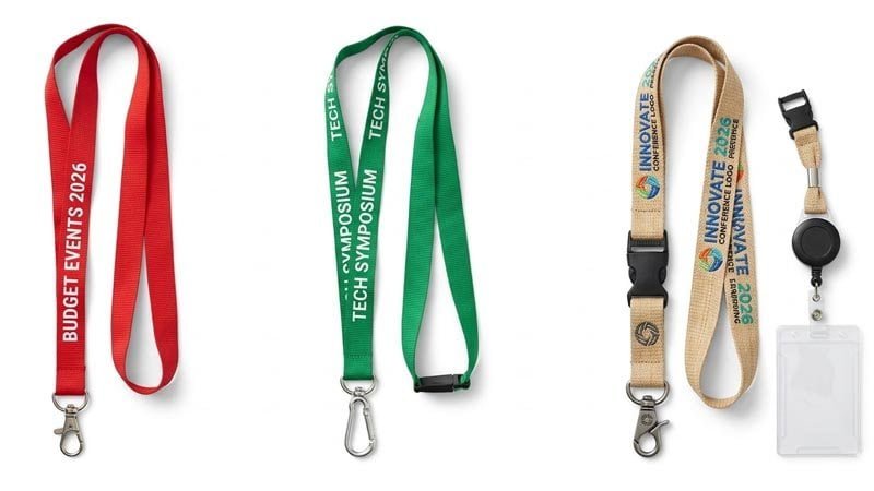 budget standard and premium custom lanyard pricing comparison