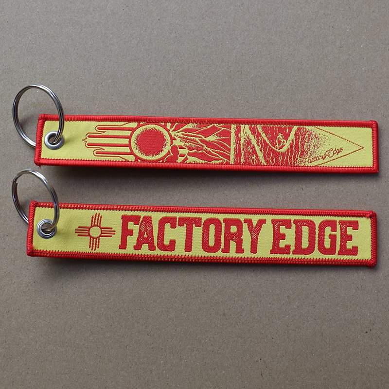 durable embroidered fabric keychain straps for promotional branding