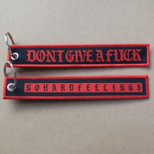 durable embroidered fabric keychain straps for promotional branding