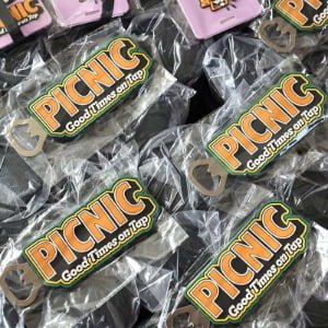 custom silicone bottle opener with metal opener head