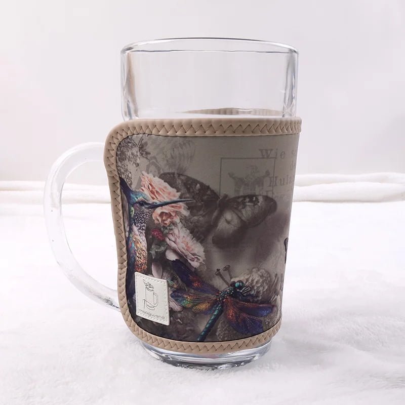 custom printed beer mug sleeve with full color design