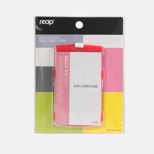 Colored plastic ID card holder for employee and access cards