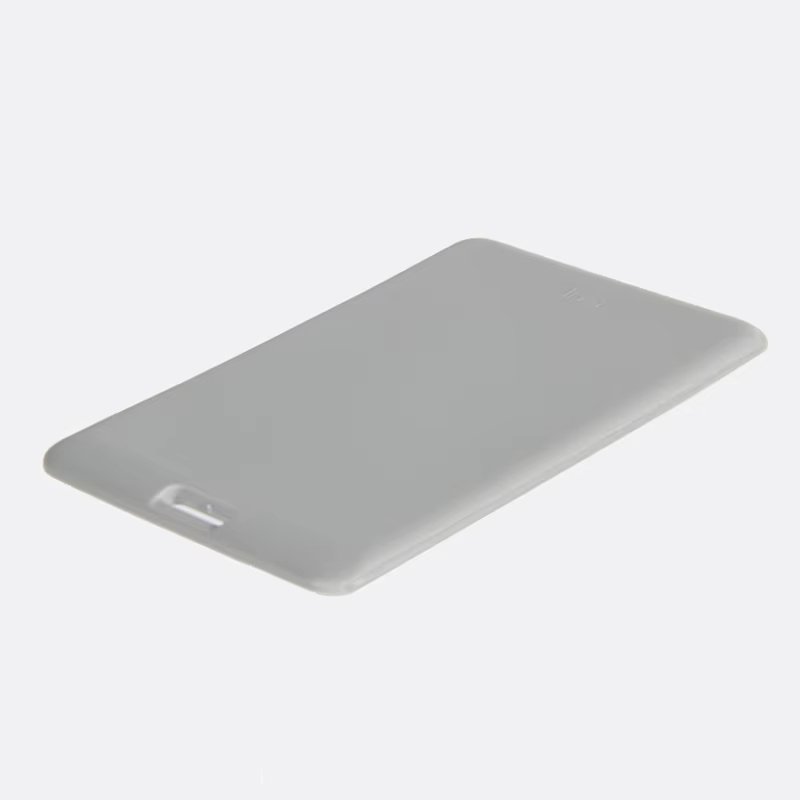 Colored plastic ID card holder for employee and access cards