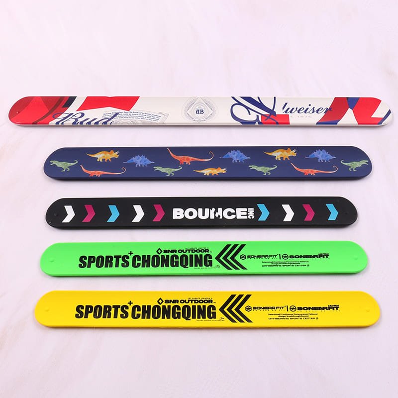 custom silicone slap bracelets | bulk & wholesale