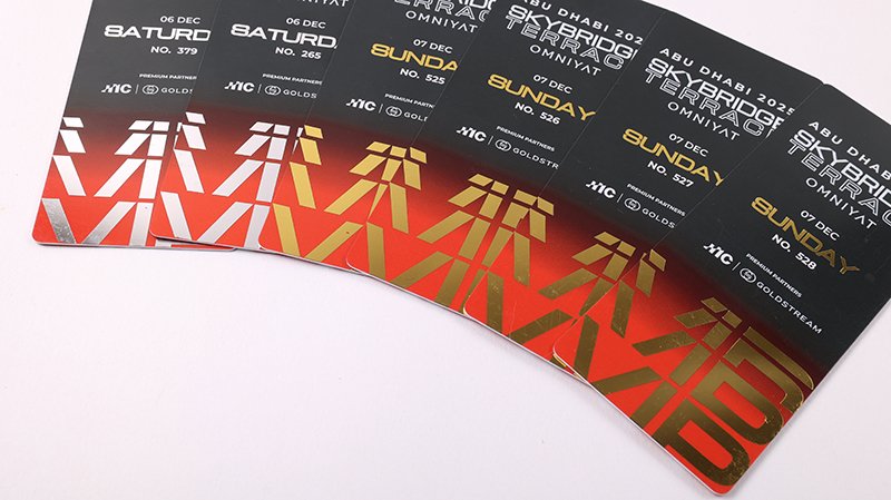 Premium PVC ID cards with hot foil stamping and holographic finishes