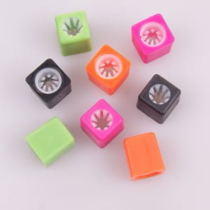 festival wristband locking button close-up