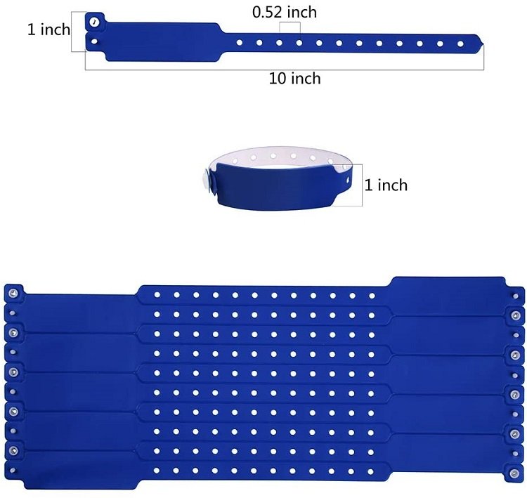 Wide Vinyl Wristband with Sticker