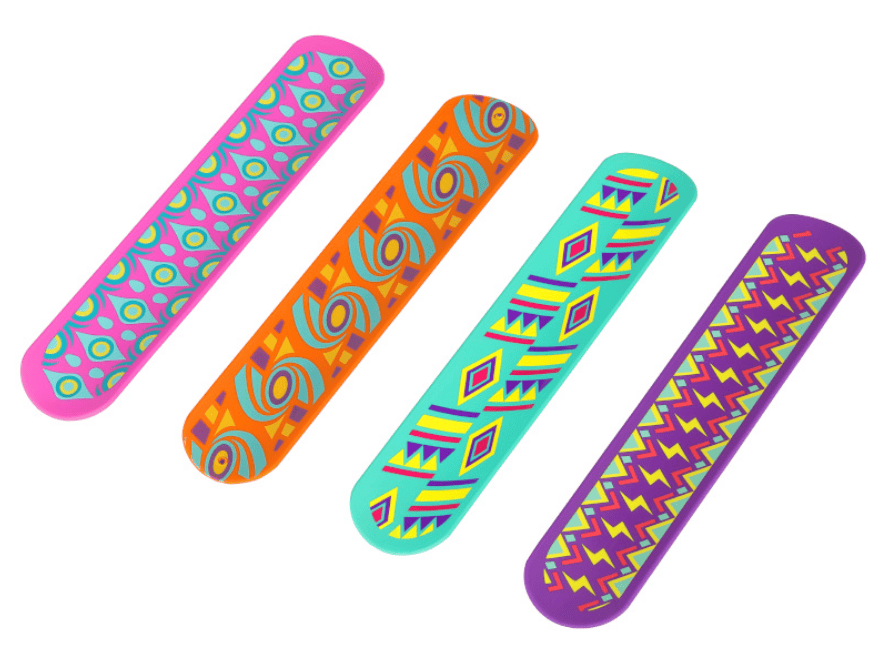 Heat Transfer Printed Slap Bracelets
